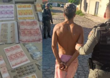 PM encontra “fábrica” de dinheiro falso em Extremoz e prende suspeito